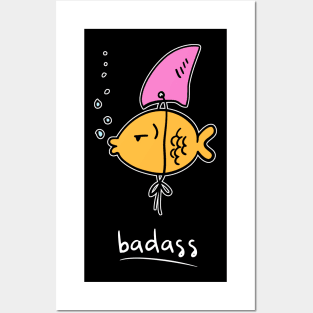 Badass Goldfish Posters and Art